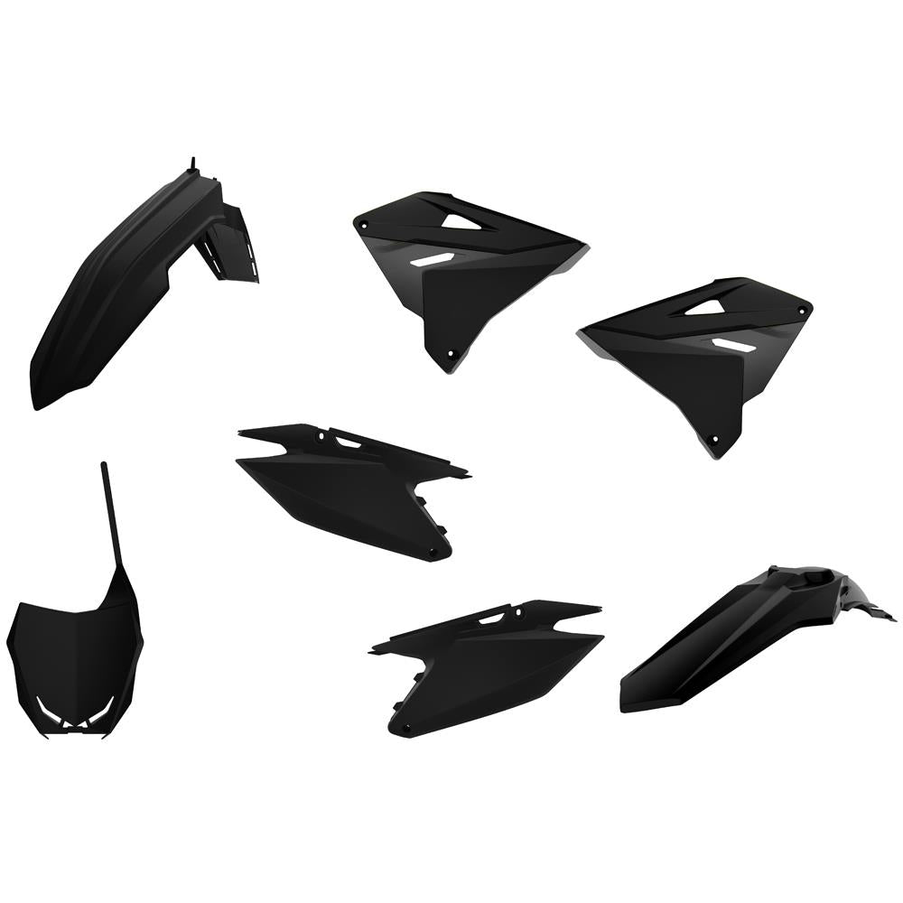 Polisport Black Plastics Box Kit For Suzuki RM 125 2001-2008 Restyling To RMZ 2022